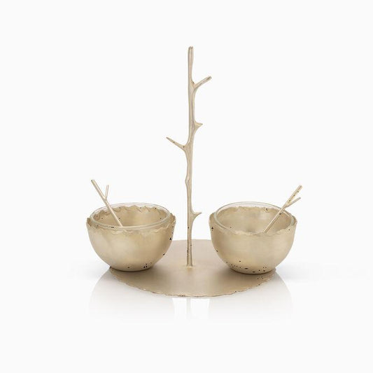 Salt & Pepper Dish Sp Almond Tree