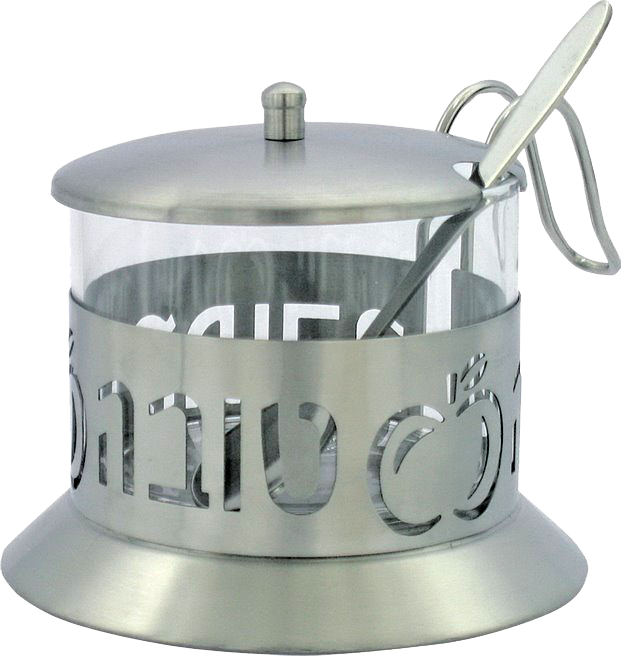 Stainless Steel Honey Dish, Laser Cut- Apple 8Cm / 3.1