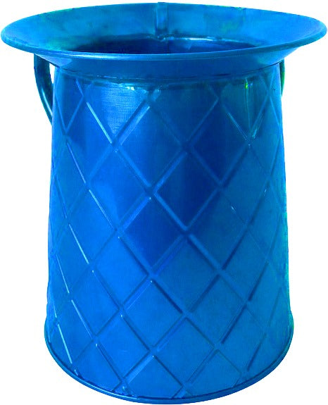 Tin Washing Cup, Blue Diamond color 14 cm