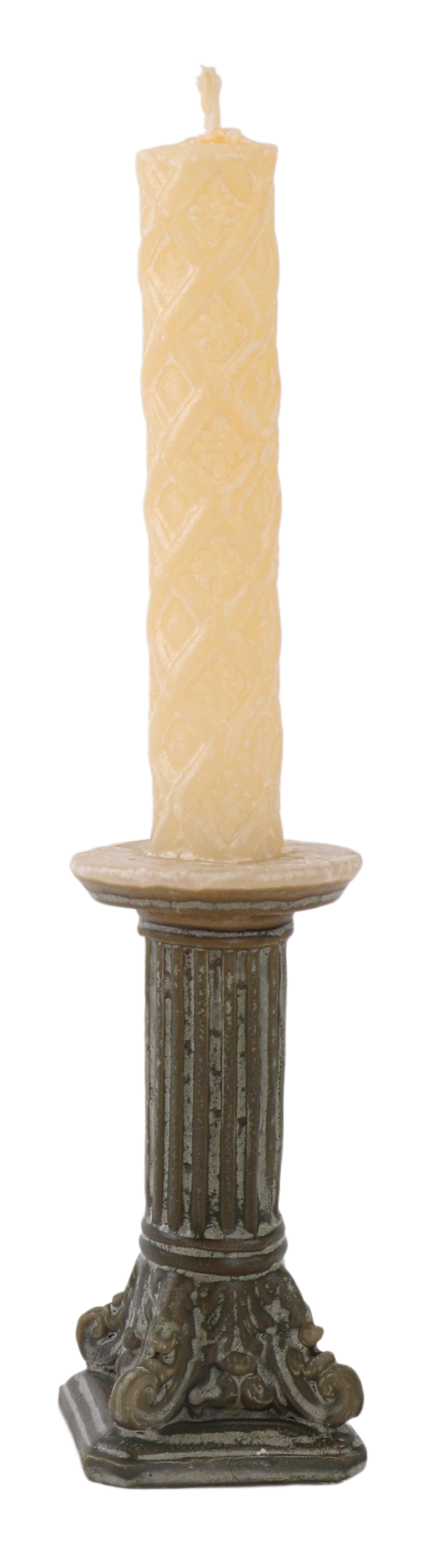 Decorative Havdalah Candle Amudei Shlomo 2.5x2.5 x 11" h