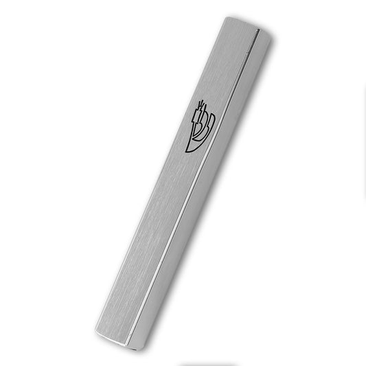 Aluminum Mezuzah Silver 12 CM