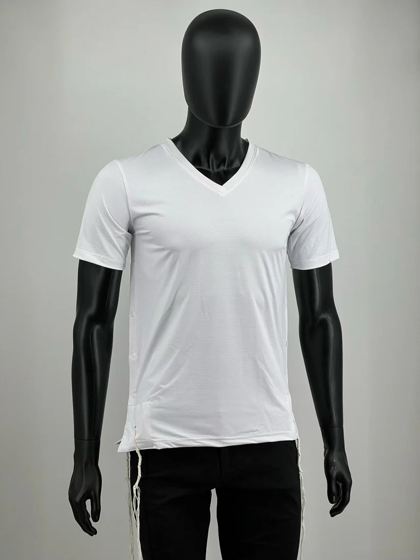 Adults Tzitzit T-Shirt Dri-Fit | Kosher Athletic Tzitzis Shirt