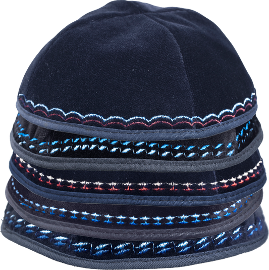 Assorted Children Yarmulkes Painted , Embroidered ,Laced