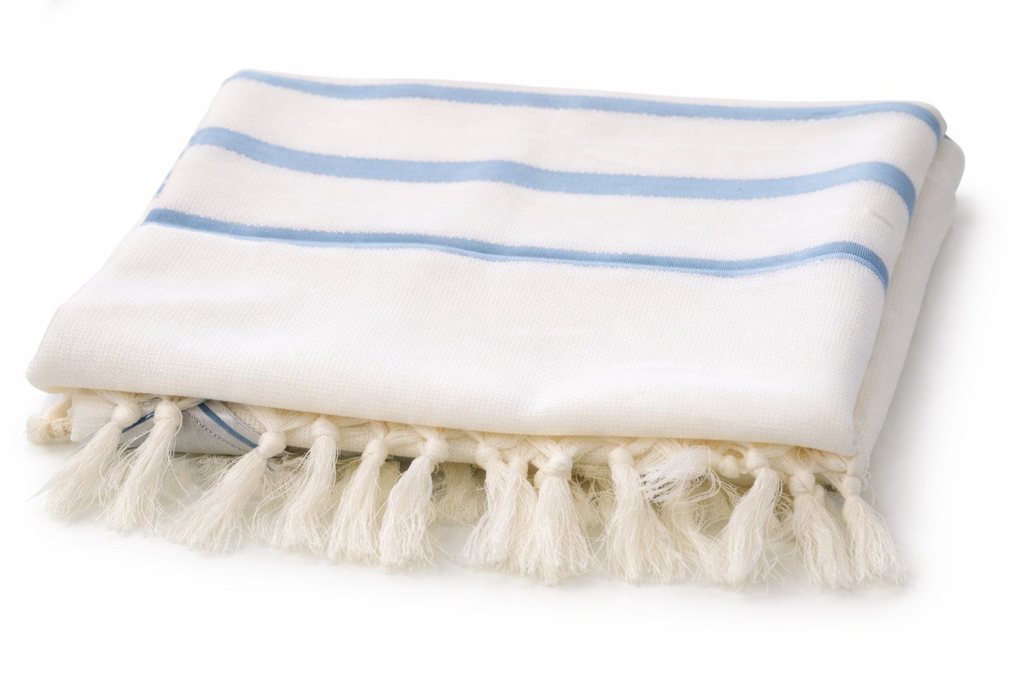 Hatallit Non Slip Blue On White Tallit