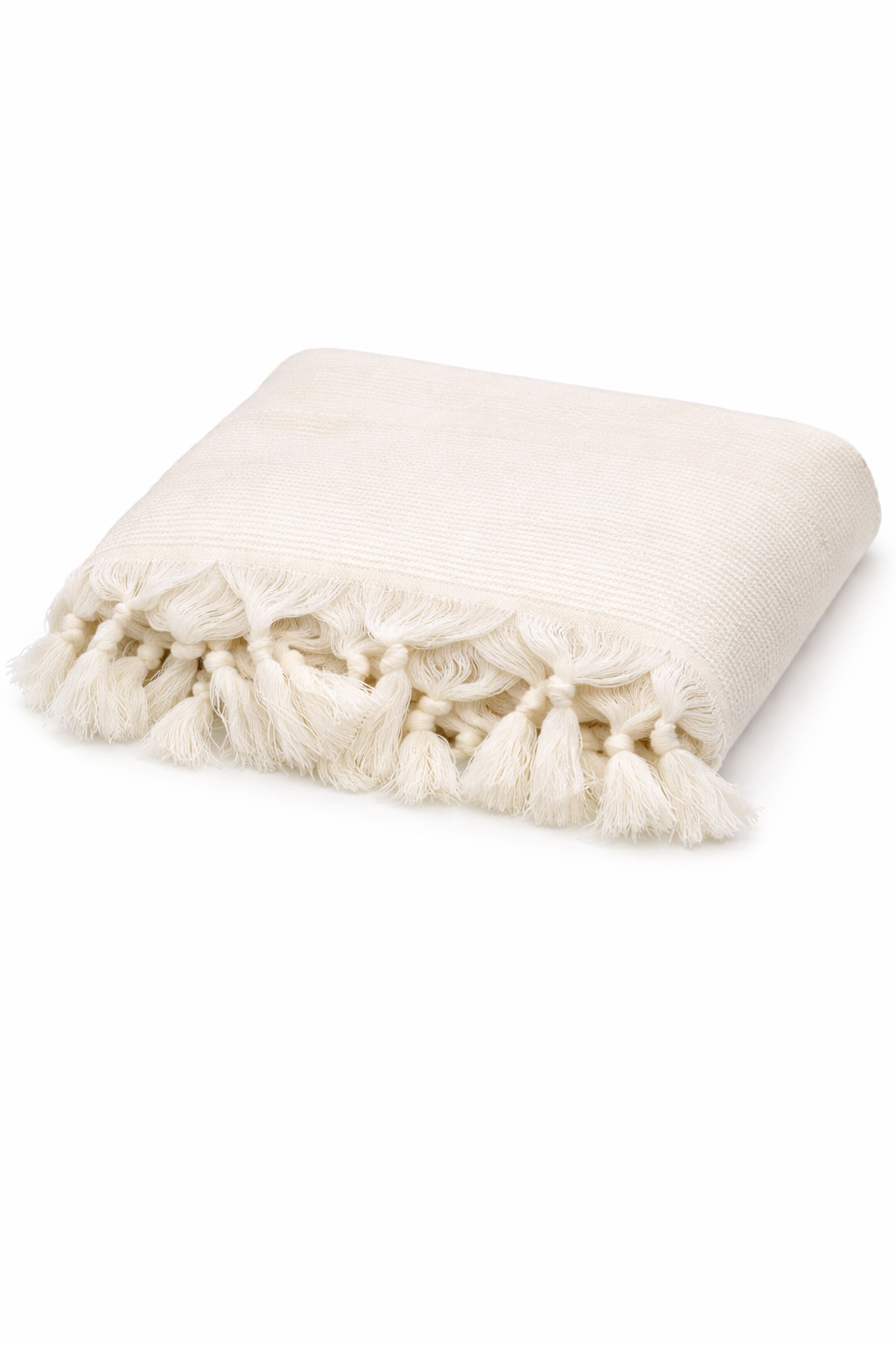 Hatallit Non Slip 100% Wool White Tallit
