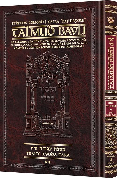 Daf Yomi Edition French Talmud [Safra Ed.] Avoda Zara 2