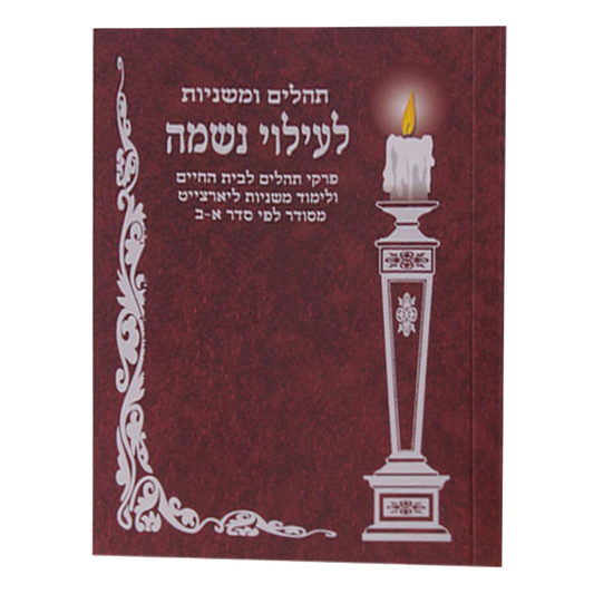 Tehillim and Mishnayos Assorted in alphabetical order For Yurtziet and Bais Hachaim