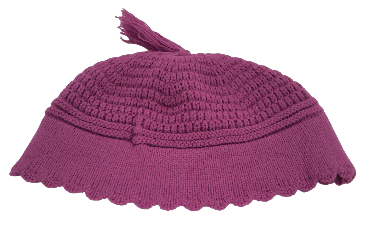 Yerushalmi Kippah Purple Medium