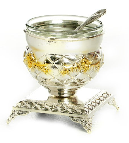 Silver & Gold Plated Honey/Salt dish