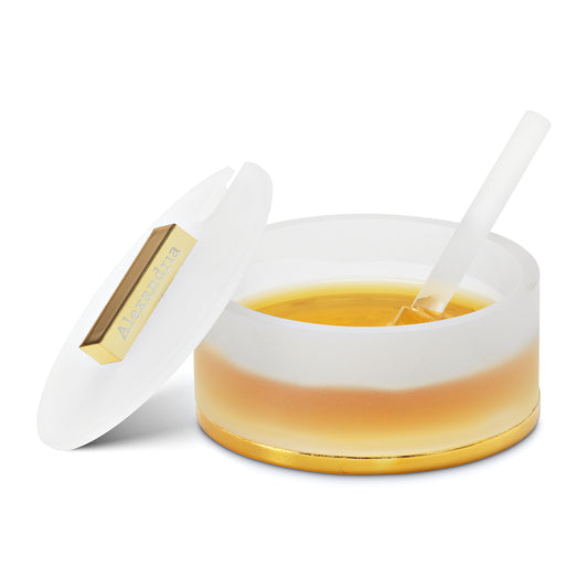 Alexandria  Acrylic Round Honey Container
