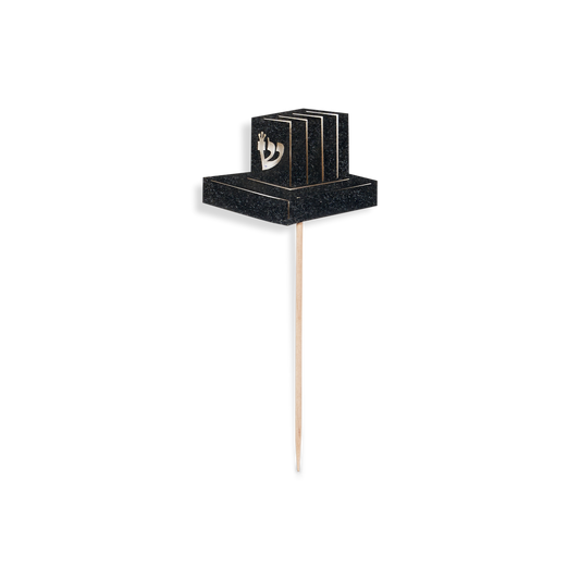 5 Black Teffillin Toothpicks for Cake Decoration