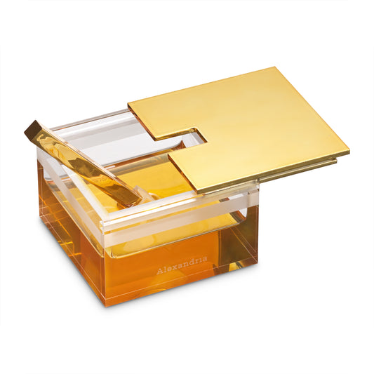 Alexandria  Acrylic Square Honey Container