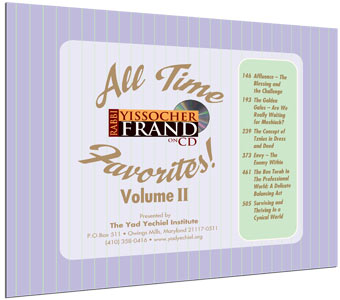 All Time Favorites Vol. 2! Rabbi Frand on CD