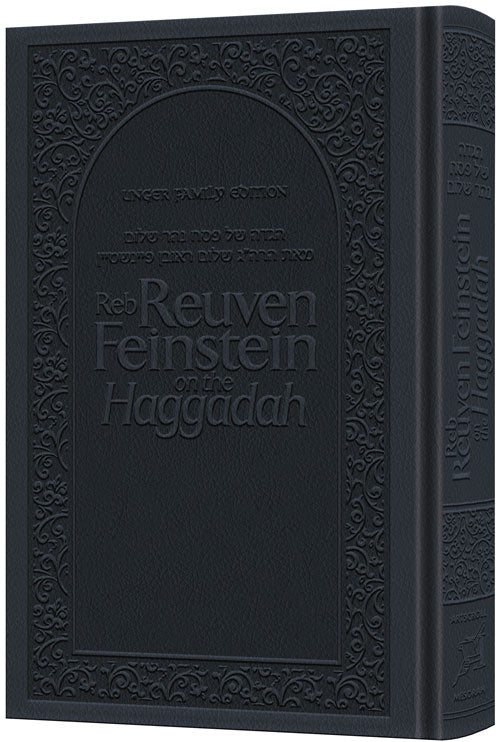 Reb Reuven Feinstein on the Haggadah - Deluxe Dark Navy Cover
