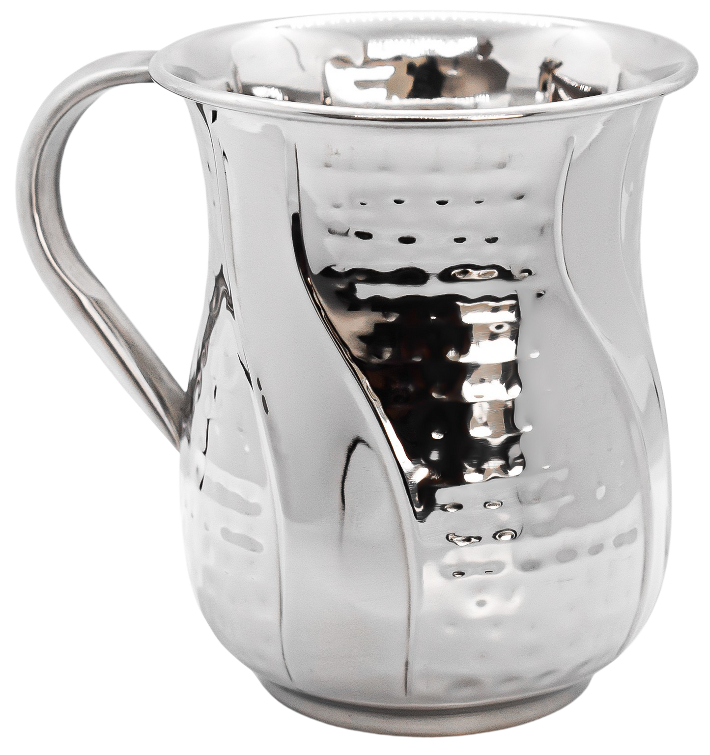 Stainless Steel Washing Cup with hammered Strips