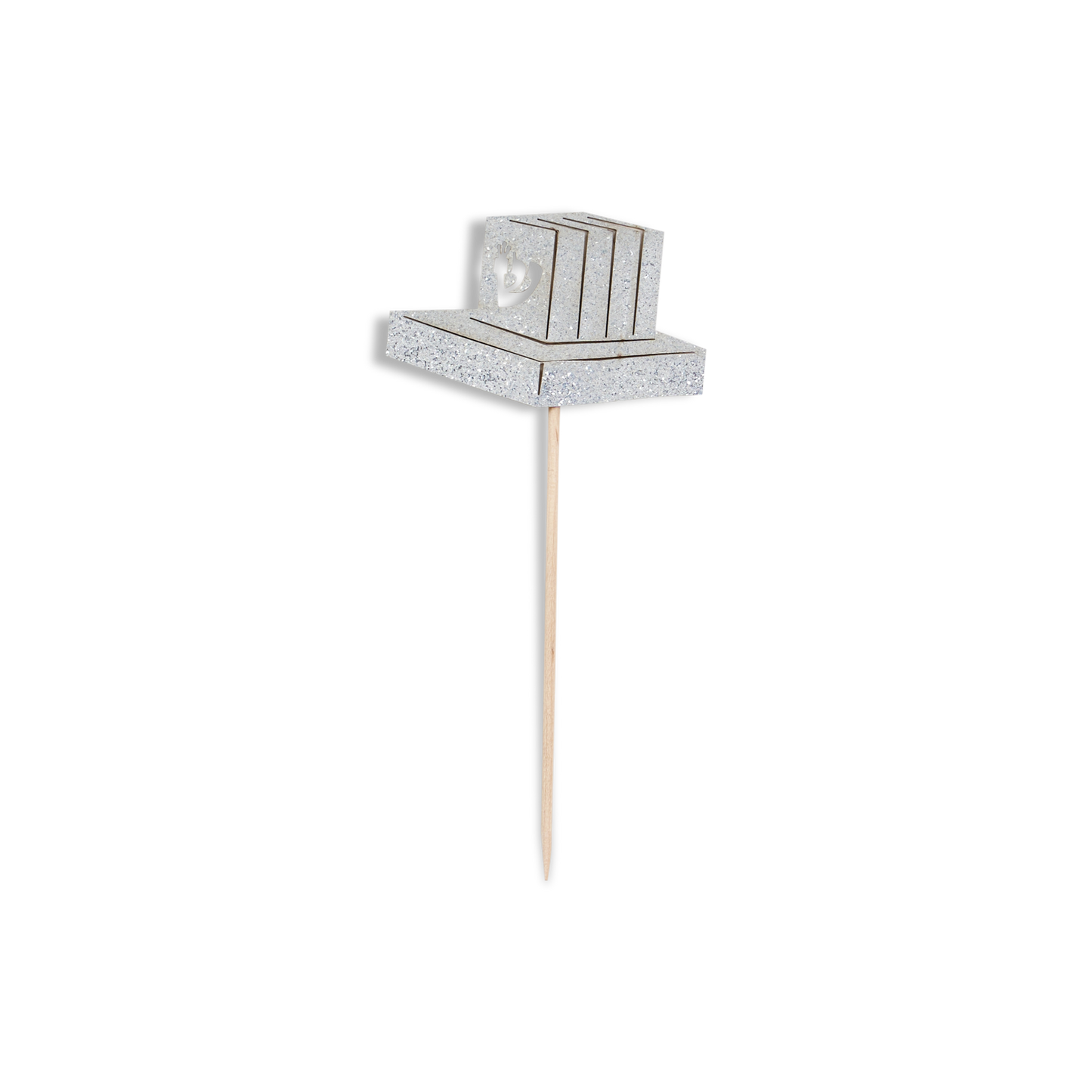 5 Silver Teffillin Toothpicks for Cake Decoration