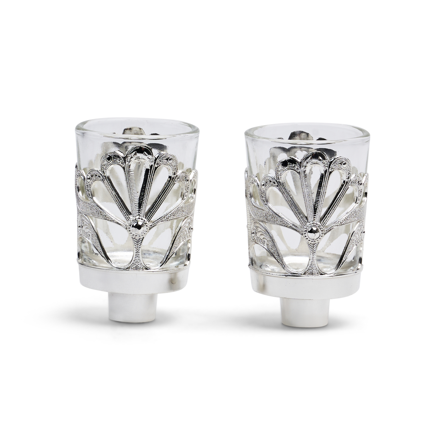 Neronim Holder Silver Plated Filigree Design 3"