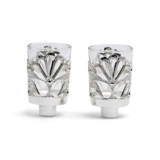 Neronim Holder Silver Plated Filigree Design 3"