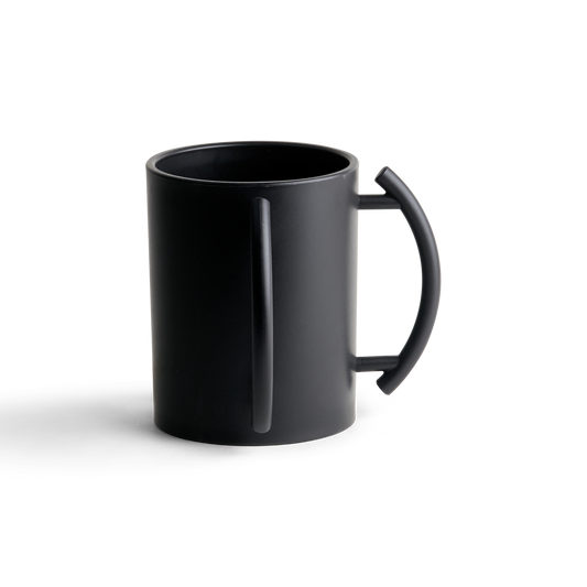 Acrylic Washing Cup  Black with black handles