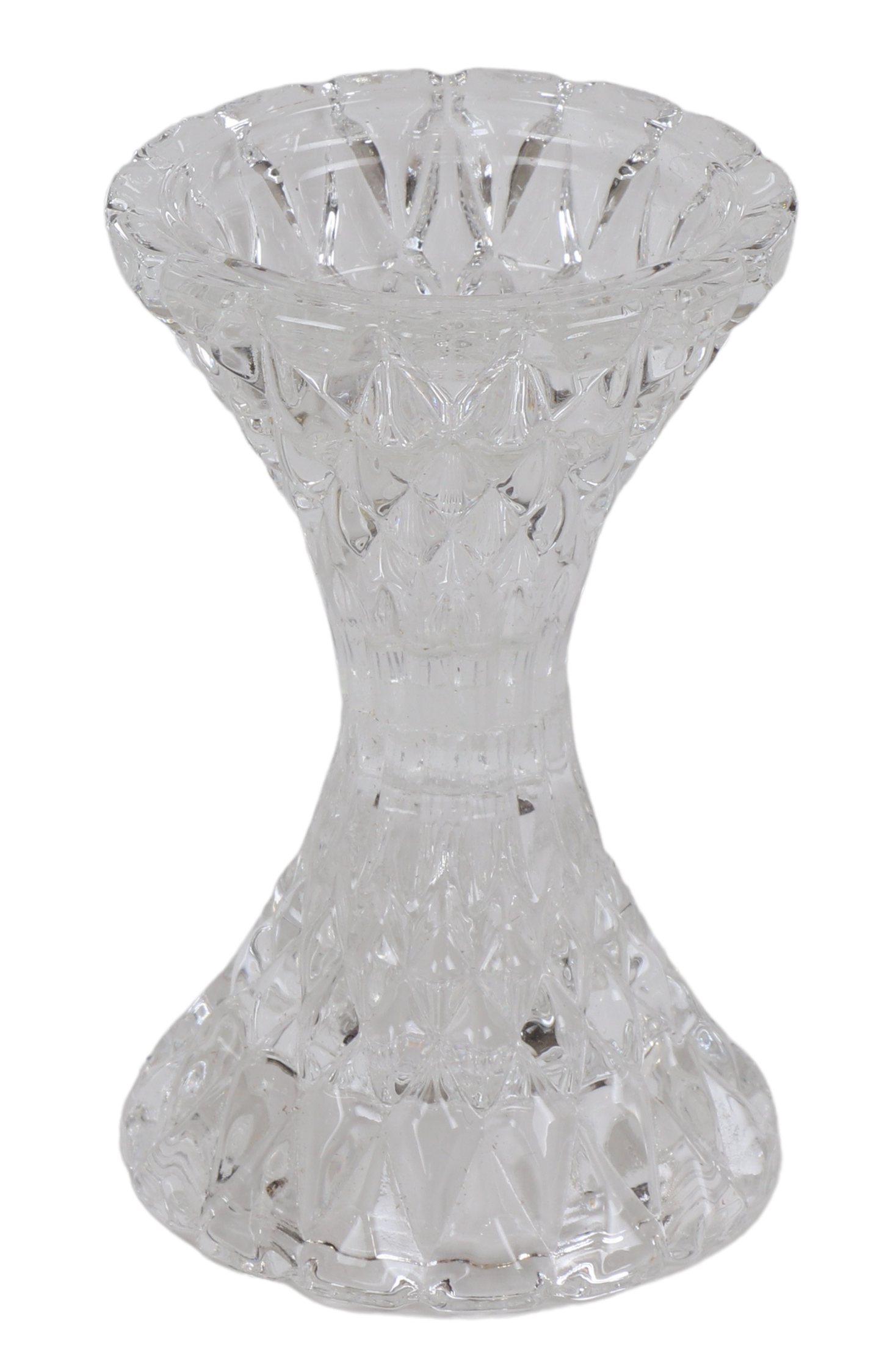 Classy Crystal Candlestick 3"