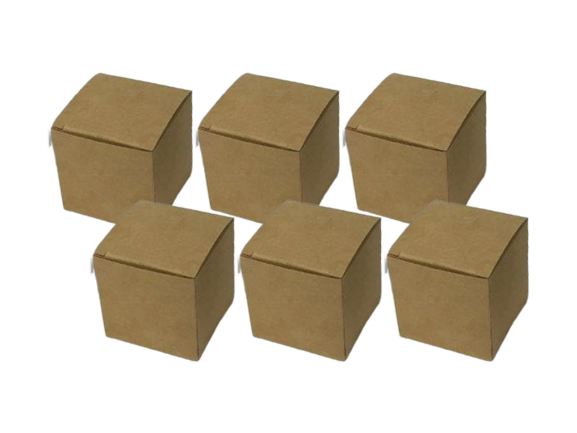 Brown Box 2x2x2" - 6 pcs