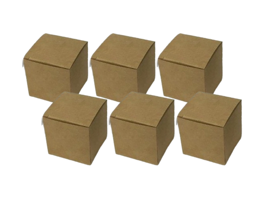 Brown Box 2x2x2" - 6 pcs