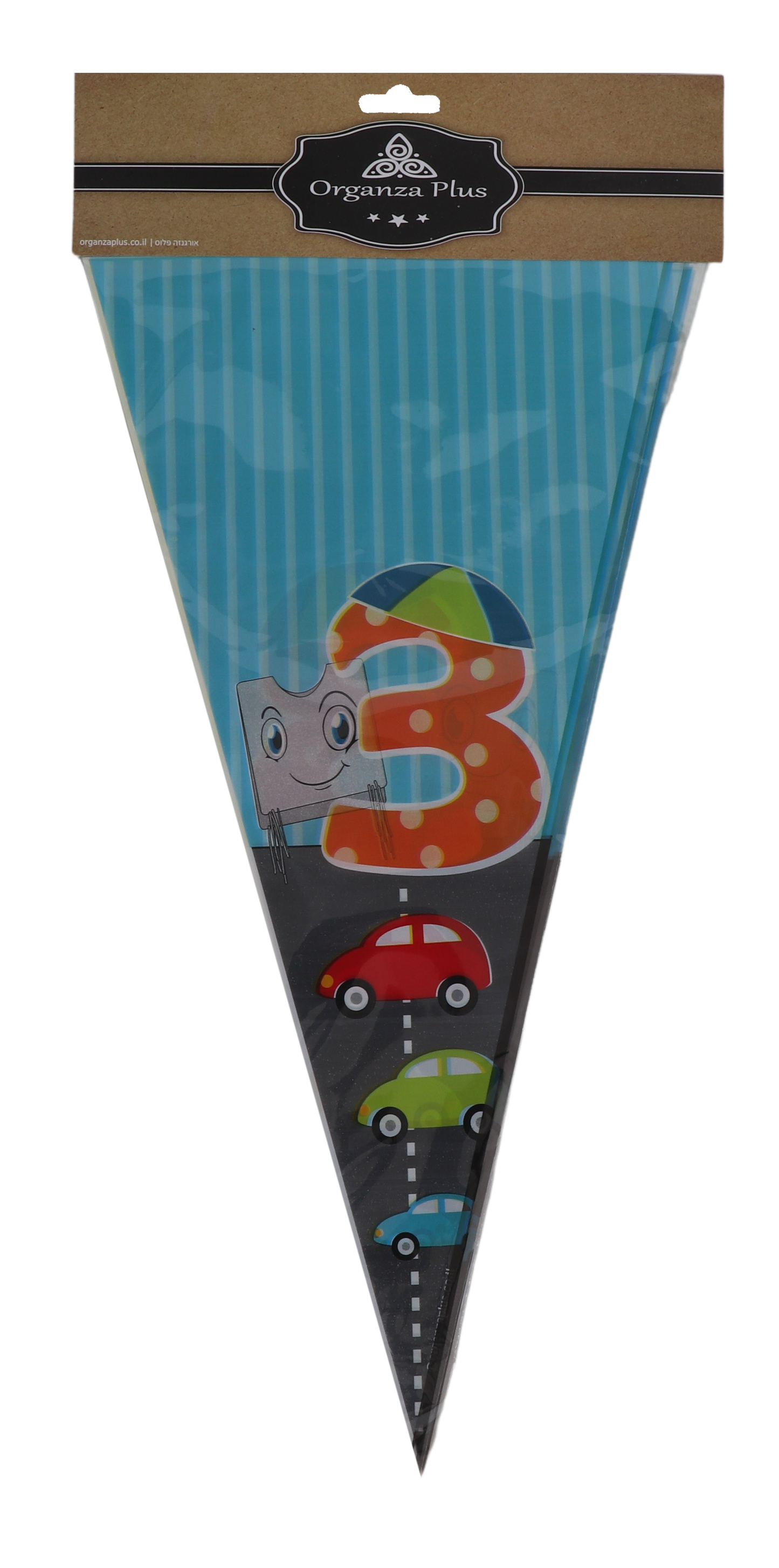 25 Upsherin Triangle Cellophane Bags