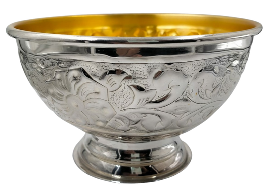 Silver Bowl 925 Sc 6"W x 4.5H