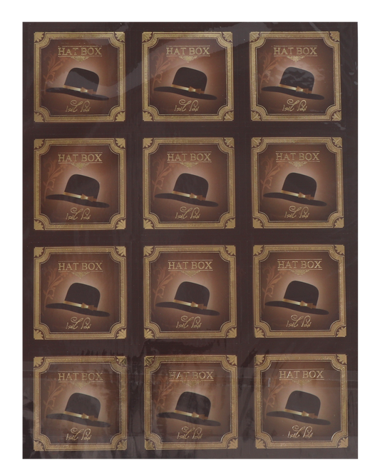 24 Black Hat Mazel Tov Stickers