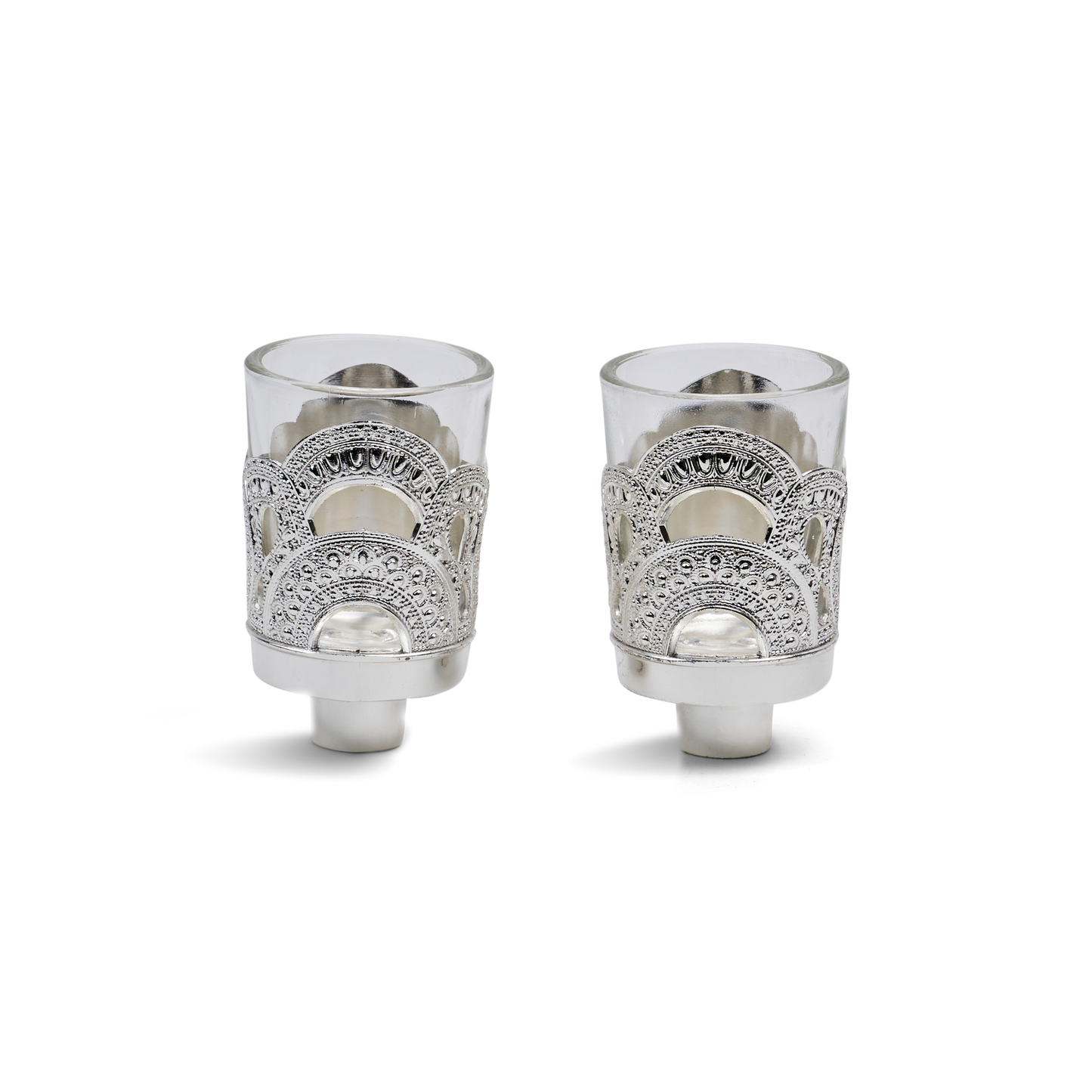 Neronim Holder Silver Plated Filigree Design 3"