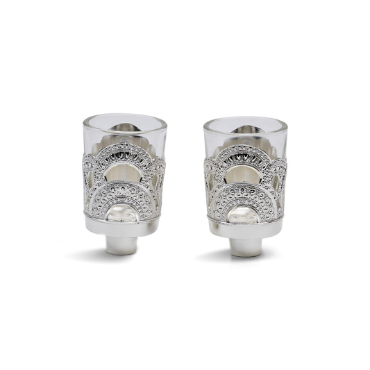 Neronim Holder Silver Plated Filigree Design 3"