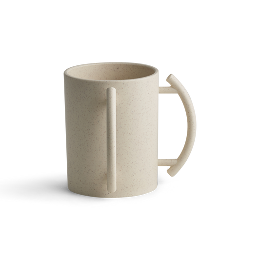 Acrylic Washing Cup Beige wash cup beige handles