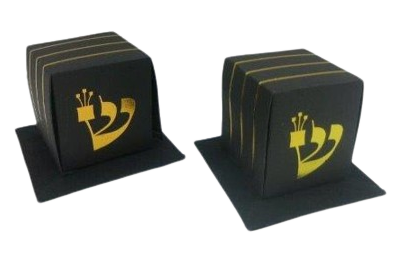 Black & Gold Folding Tefillin Box  - 10 pcs