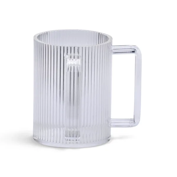 Acrylic Washing Cup   strip design 5"