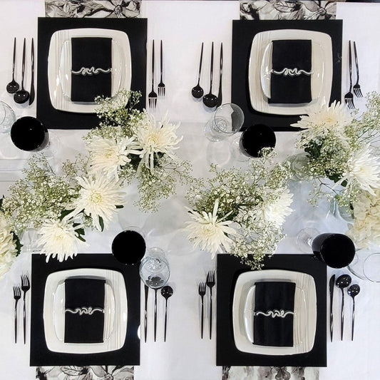 Black & White Tablescape - Waterdale Collection