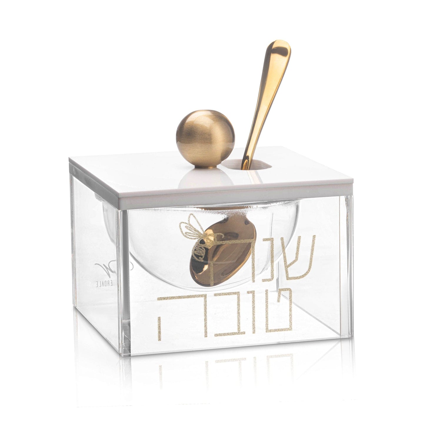 Gold Block Honey Dish