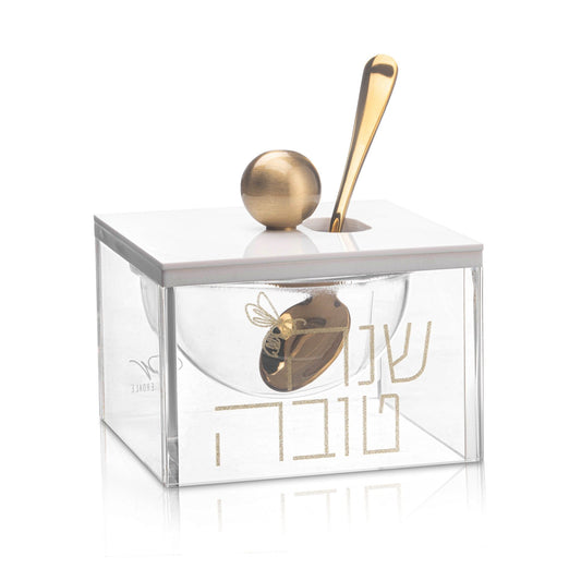 Gold Block Honey Dish