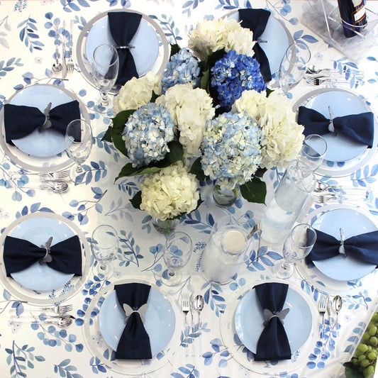 Blue & White Floral Tablescape - Waterdale Collection