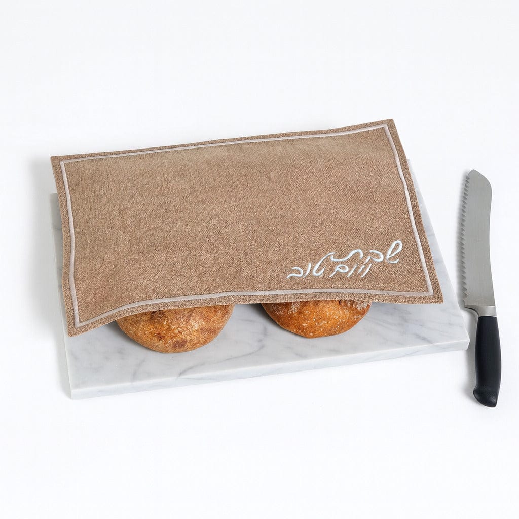 Burlap Style Challah Cover