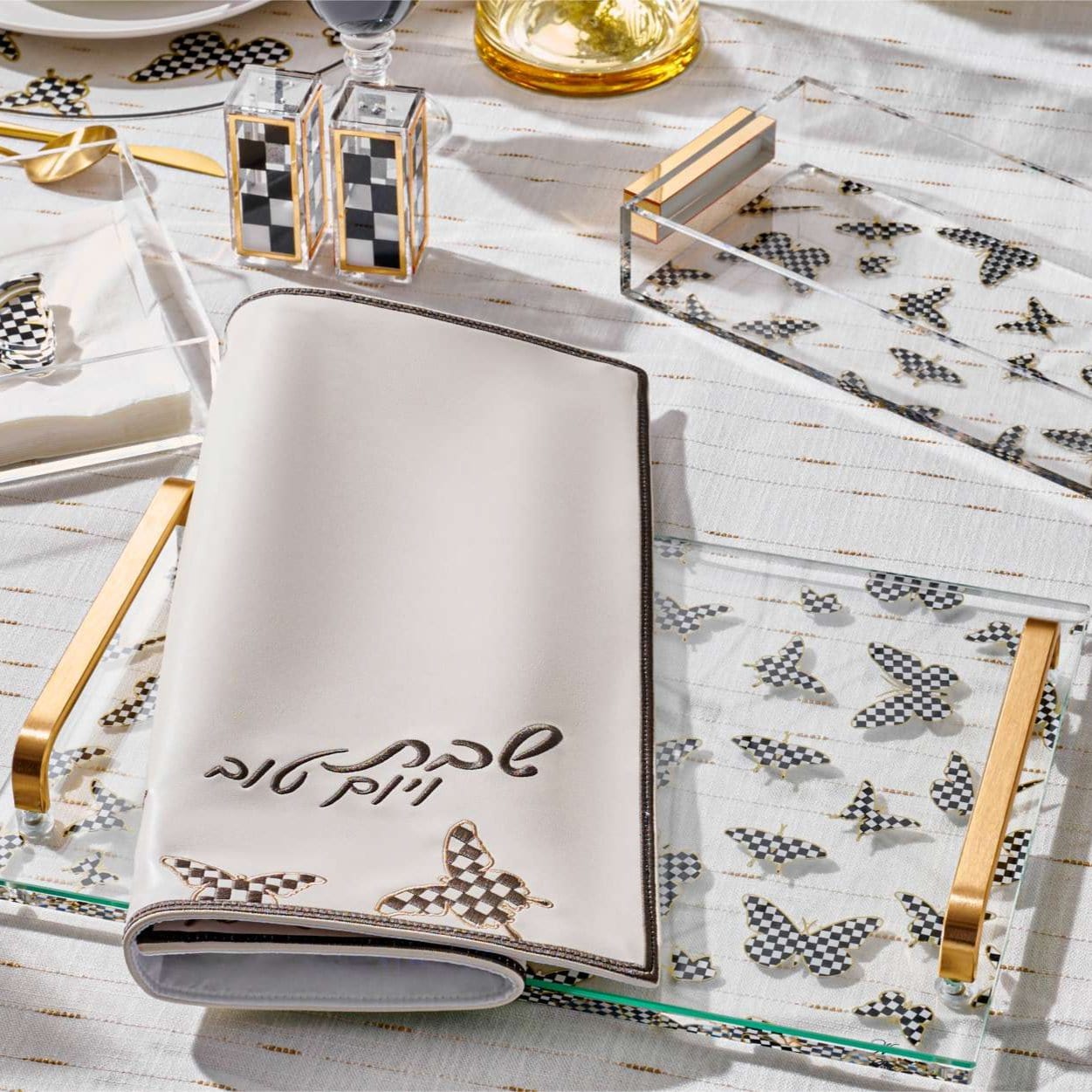 Onyx Butterfly Challah Board