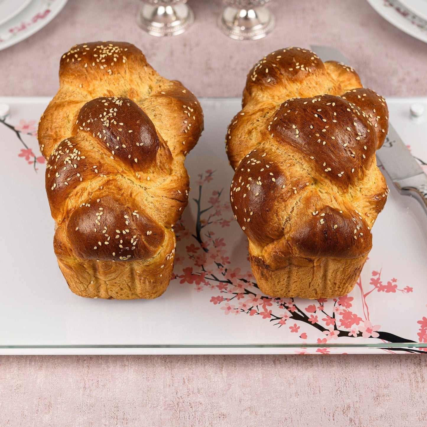 Cherry Blossom Challah Board