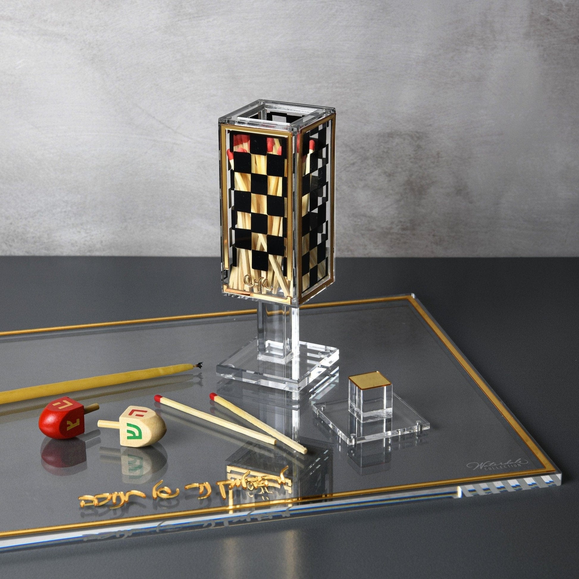 Classic Menorah Tray - Waterdale Collection