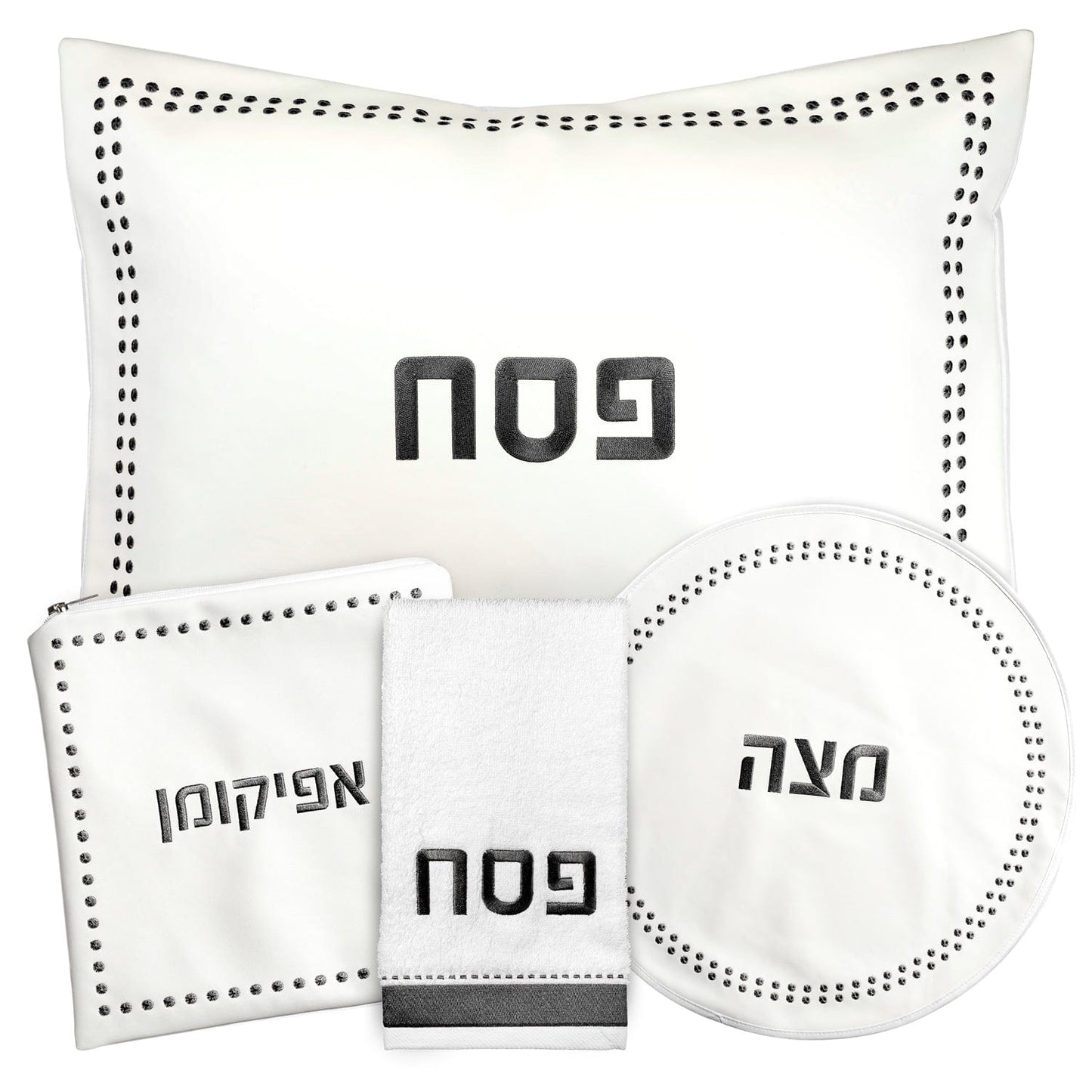 Dot Border Pesach Set - Waterdale Collection