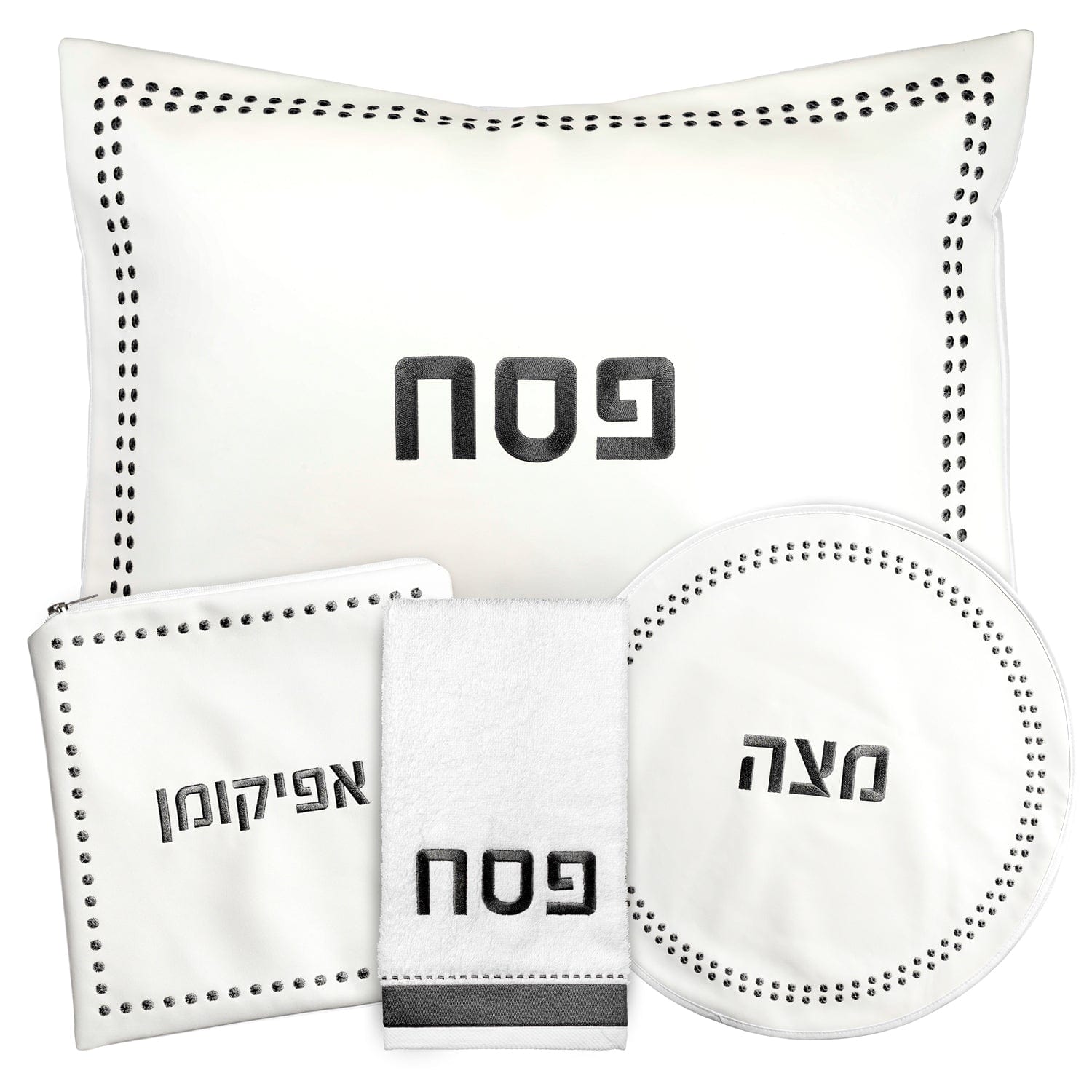 Dot Border Pesach Set - Waterdale Collection