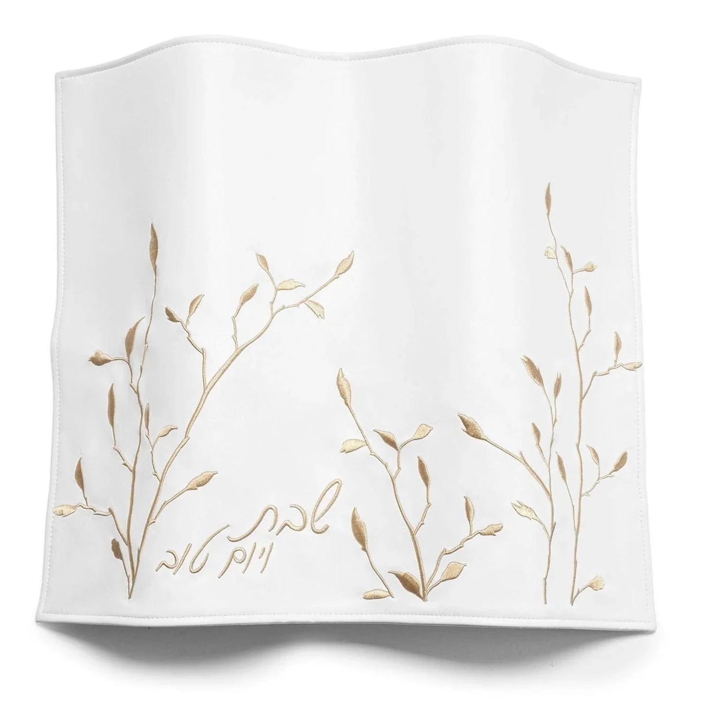 Embroidered Leaf Challah Board & Cover Set
