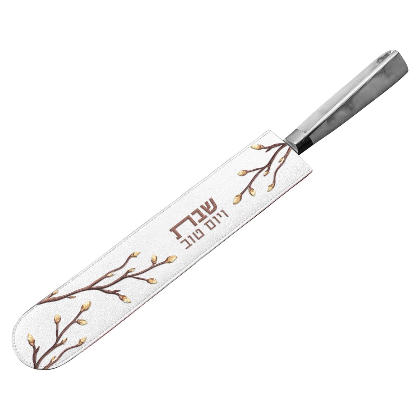 Embroidered Leaf Knife Blade Cover