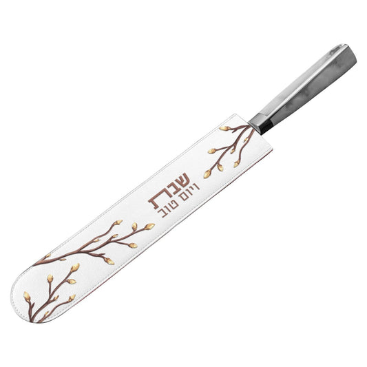 Embroidered Leaf Knife Blade Cover
