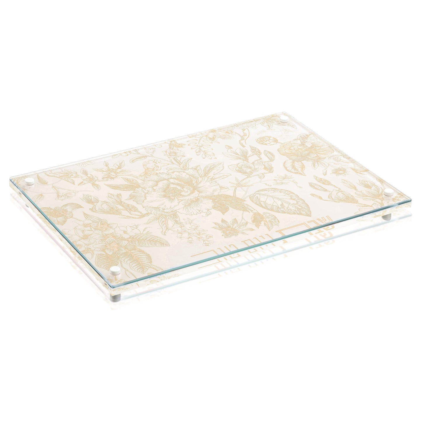 French Toile Challah Board - Gold