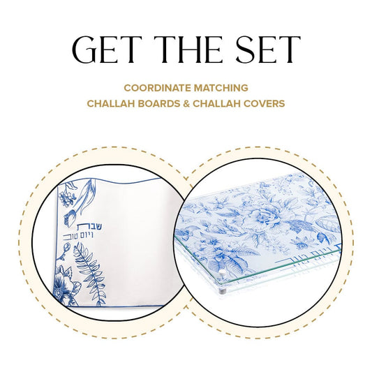 French Toile Challah Cover