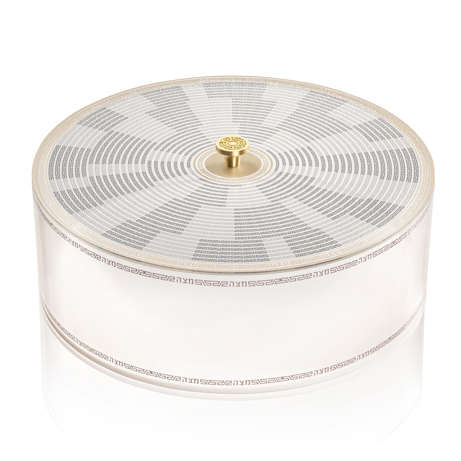 Gold Geometric Matzah Box